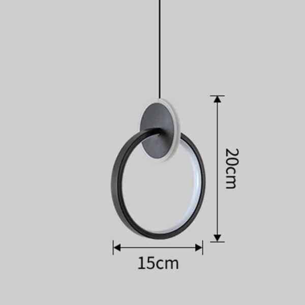 Suspension anneau au design épuré