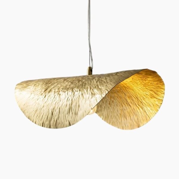 Suspension artistique cuivrée contemporaine