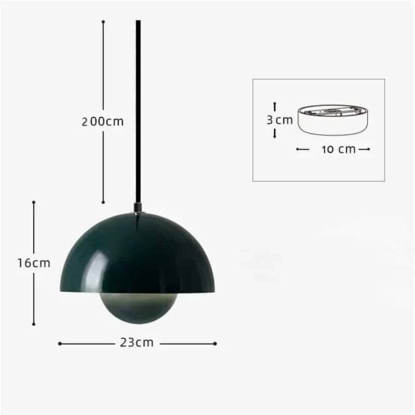 Suspension luminaire contemporaine Agaric