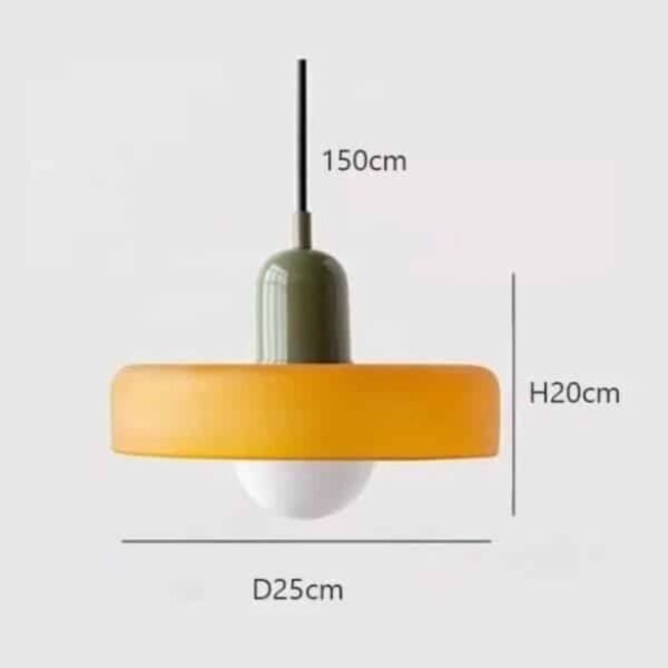 Suspension luminaire nordique en verre soufflé