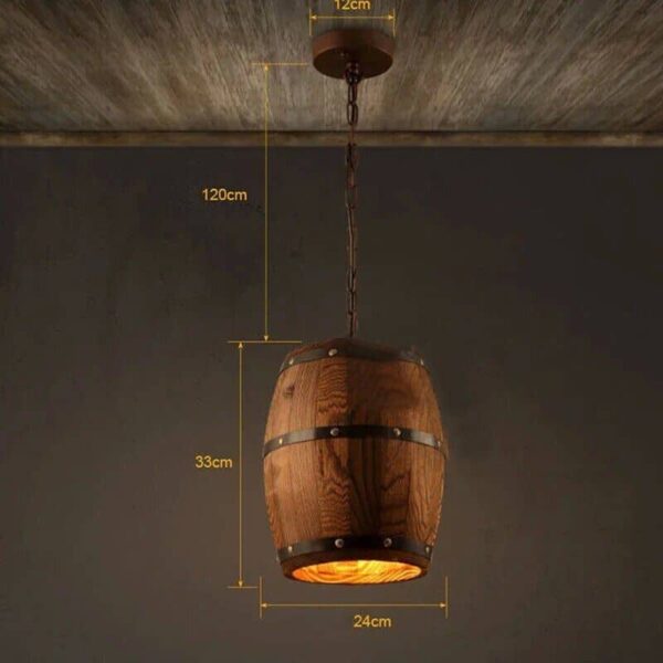 Suspension lumineuse artisanale inspirée du patrimoine viticole