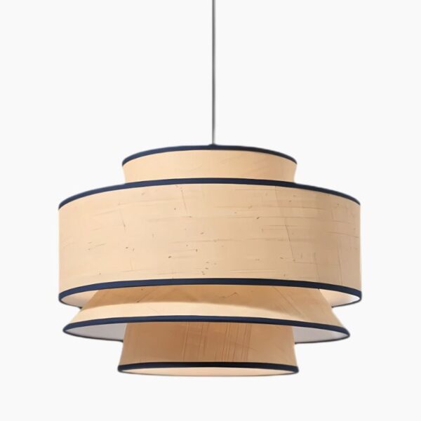 Suspension textile contemporaine d'inspiration asiatique