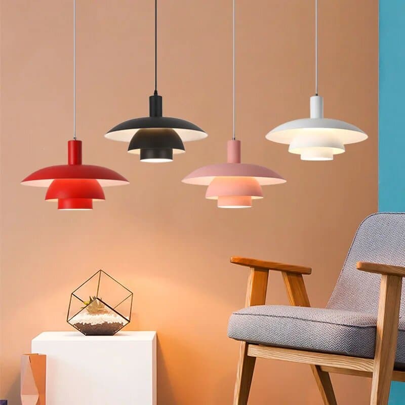 Suspension circulaire contemporaine multi-niveaux
