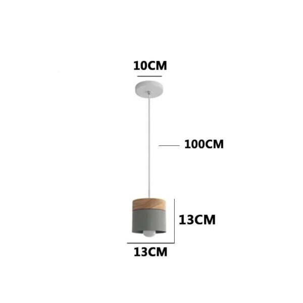 Suspension luminaire en bois d'inspiration nordique