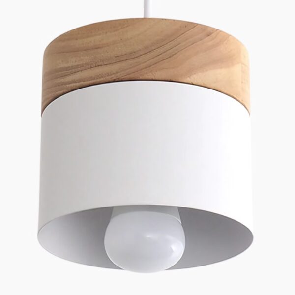 Suspension luminaire en bois d'inspiration nordique