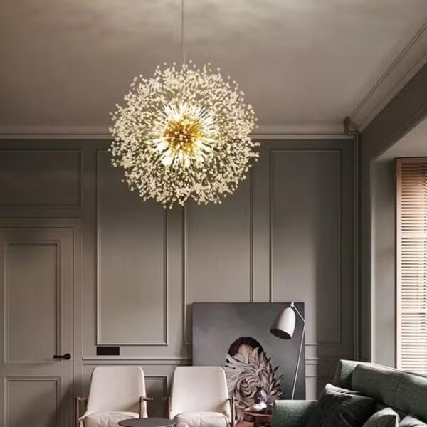 Suspension luminaire inspiration fleur aérienne
