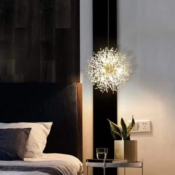 Suspension luminaire inspiration fleur aérienne
