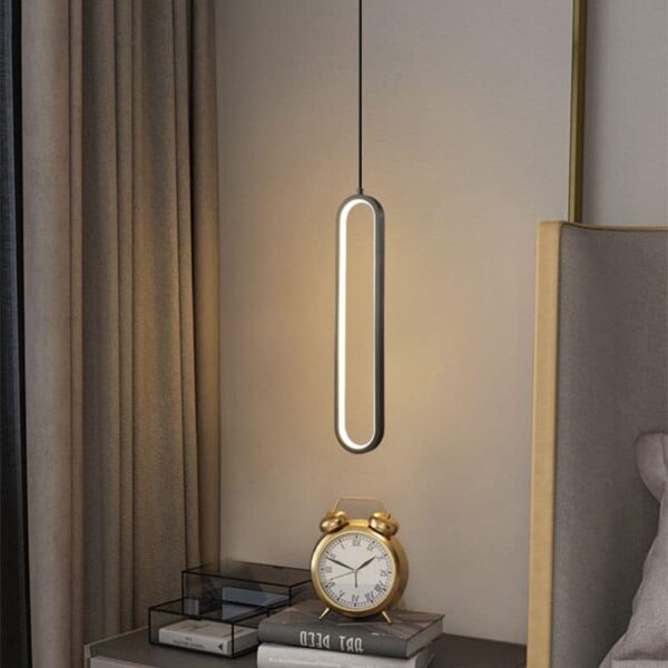 Suspension luminaire ovale à l'élégance nordique