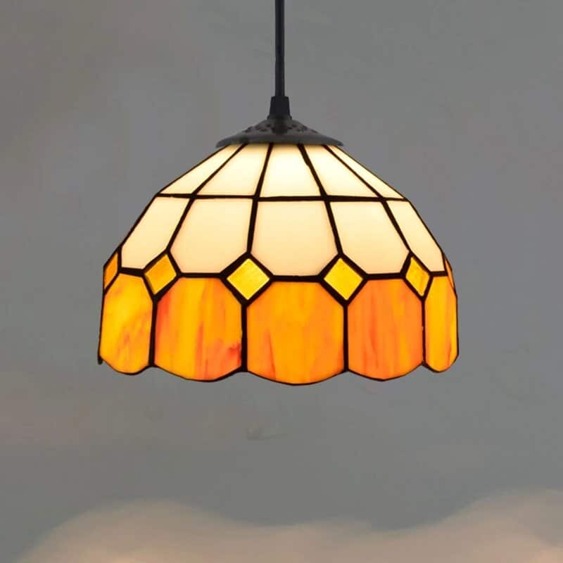 Suspension lumineuse inspiration Tiffany