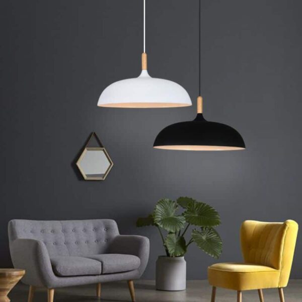 Suspension luminaire dôme style nordique