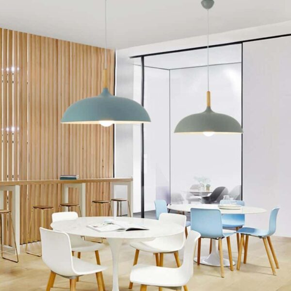Suspension luminaire dôme style nordique