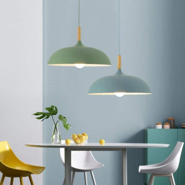 Suspension luminaire dôme style nordique
