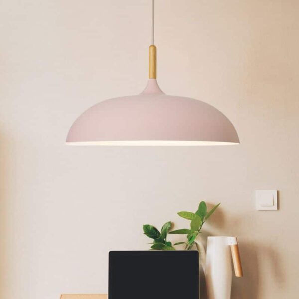 Suspension luminaire dôme style nordique