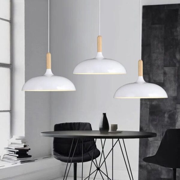 Suspension luminaire dôme style nordique