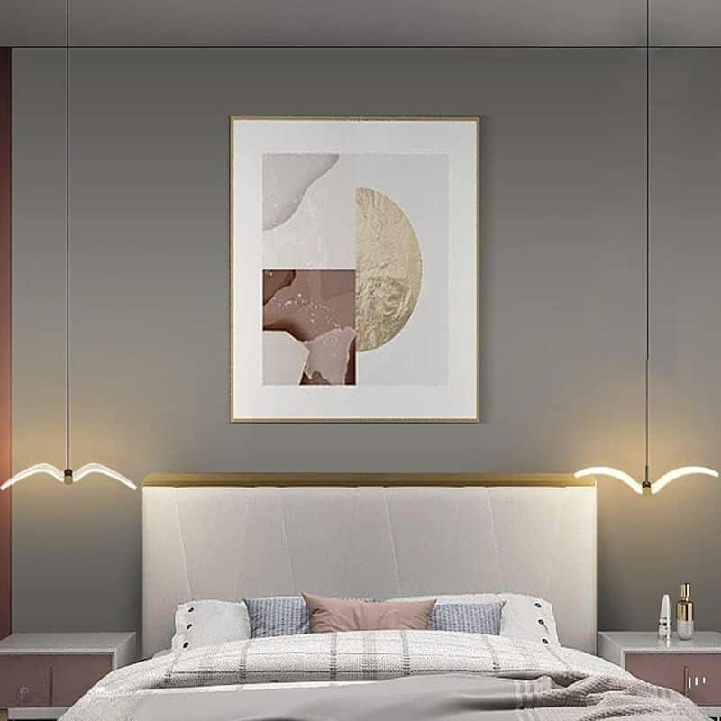 Suspension LED artistique à l'élégance contemporaine