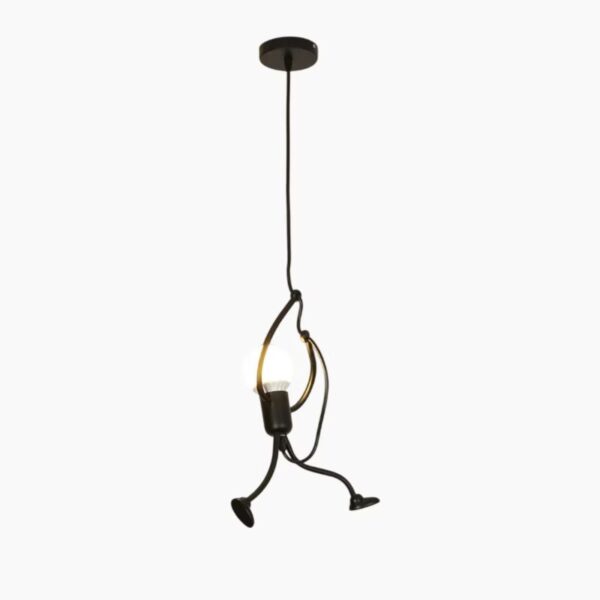 Suspension LED artistique en silhouette humaine