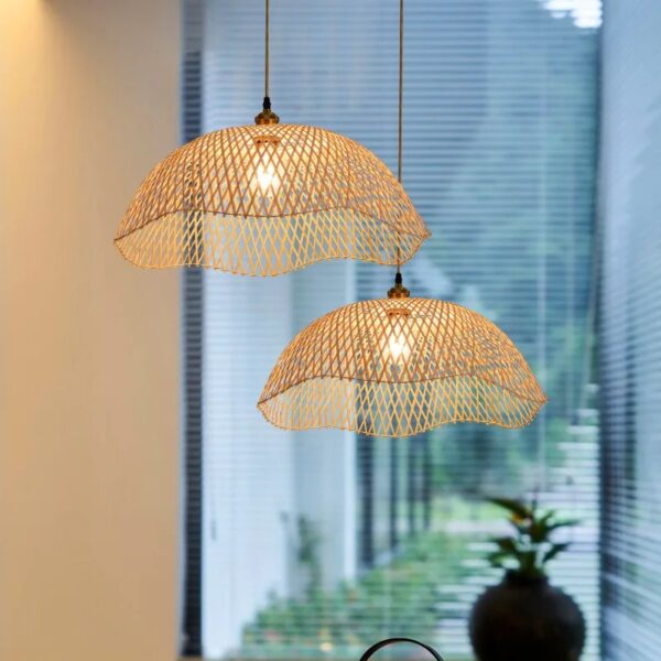 Suspension artisanale Bambou Céleste