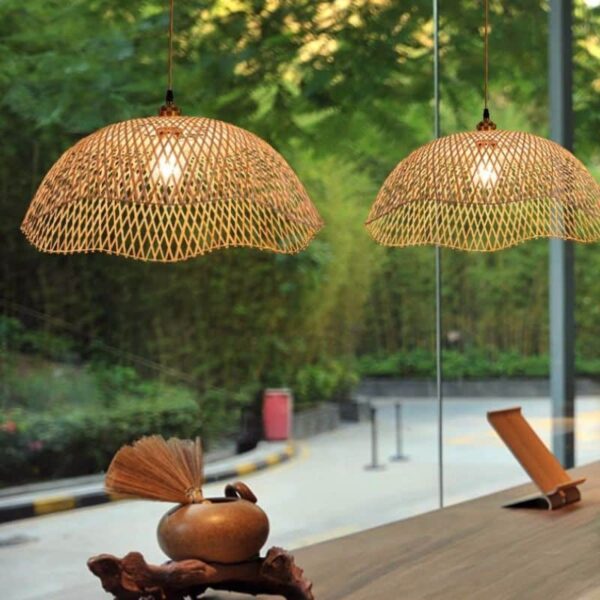 Suspension artisanale Bambou Céleste