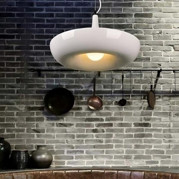 Suspension luminaire aluminium d'inspiration nordique à LED