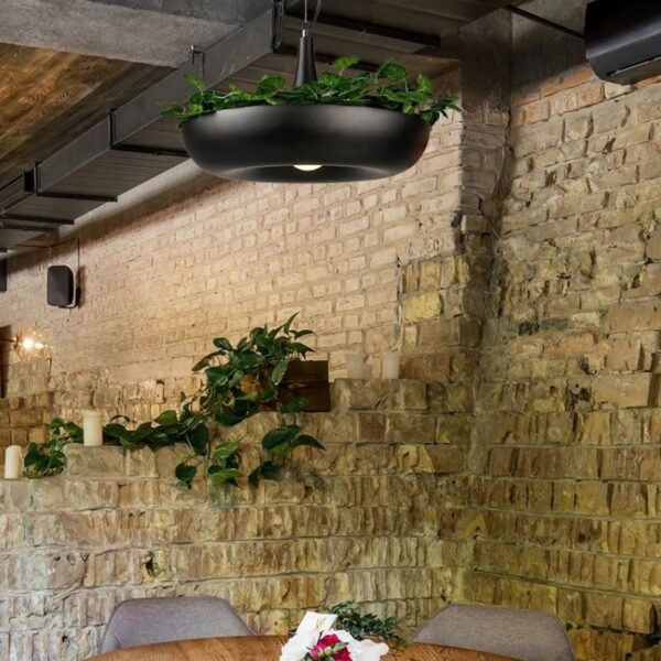 Suspension luminaire aluminium d'inspiration nordique à LED