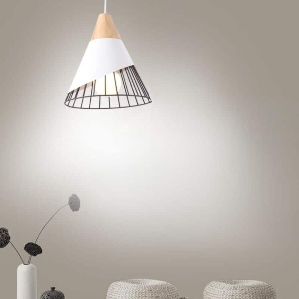 Suspension luminaire conique au design contemporain