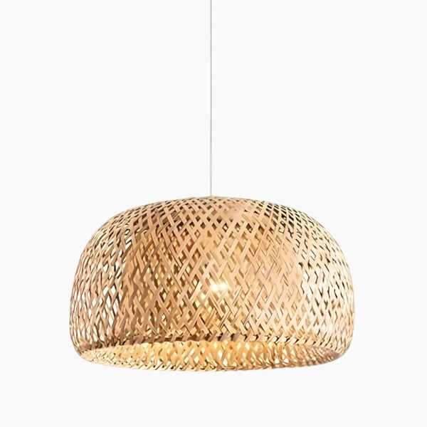 Suspension artisanale en bambou d'inspiration nordique