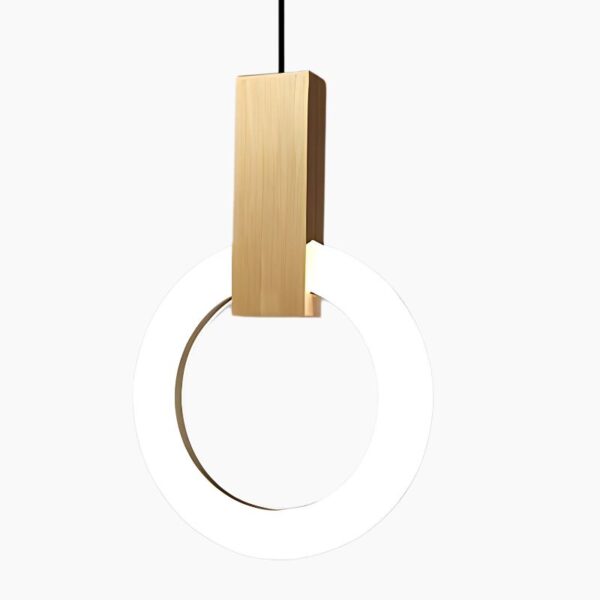 Suspension circulaire en aluminium au design nordique