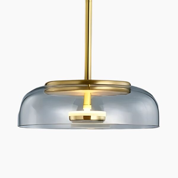 Suspension contemporaine avec diffuseur en verre noble