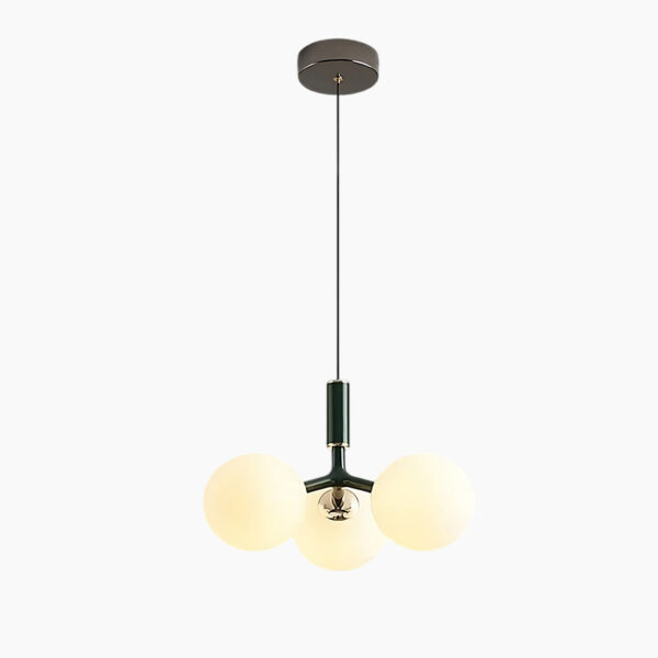Suspension contemporaine en acier brossé