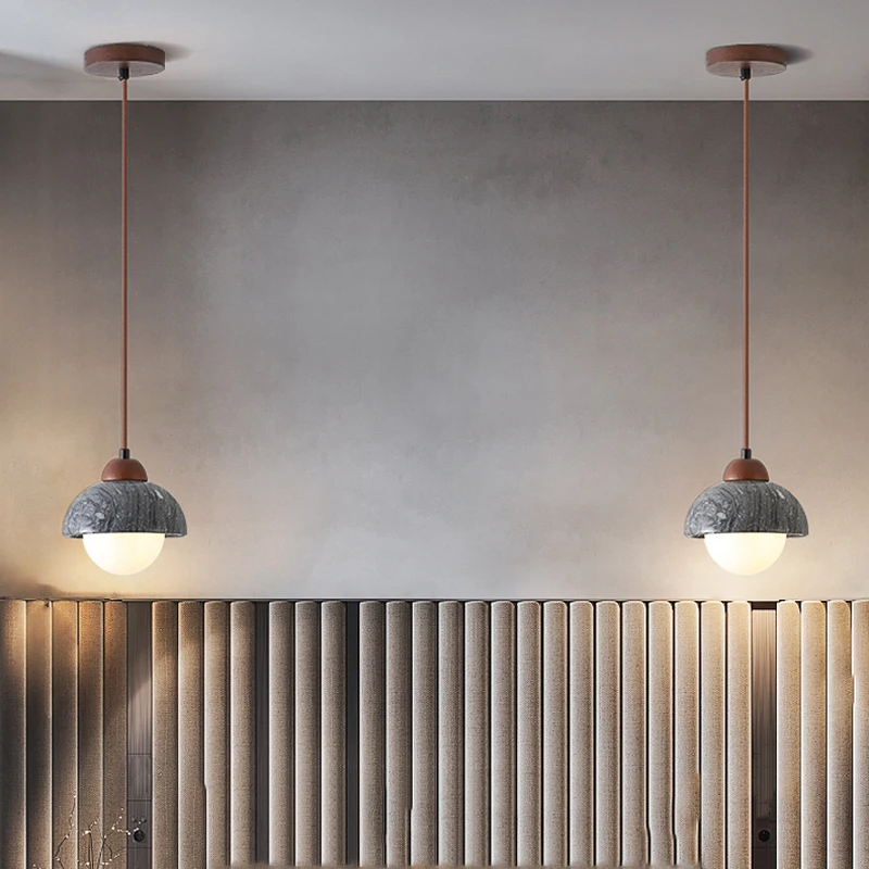Suspension contemporaine en marbre noble
