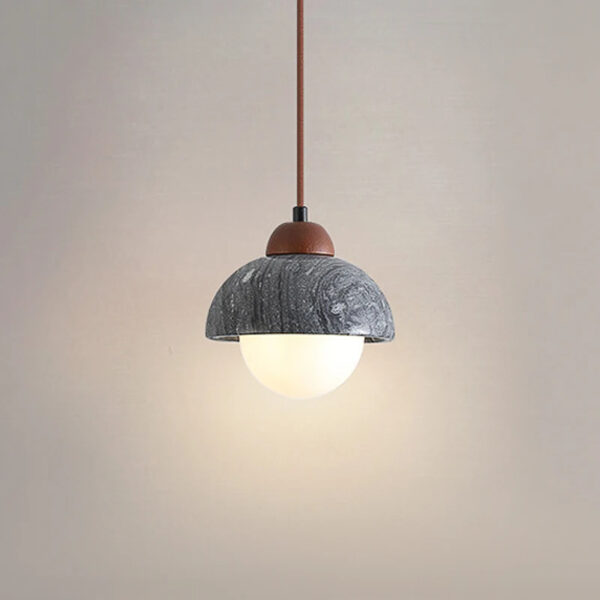 Suspension contemporaine en marbre noble