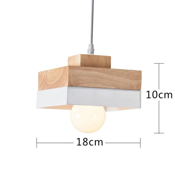 Suspension cubique en bois inspiration nordique