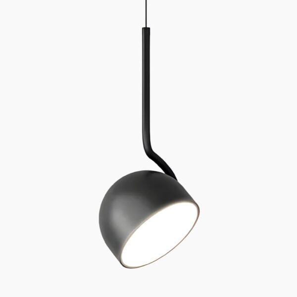 Suspension LED contemporaine en métal brossé