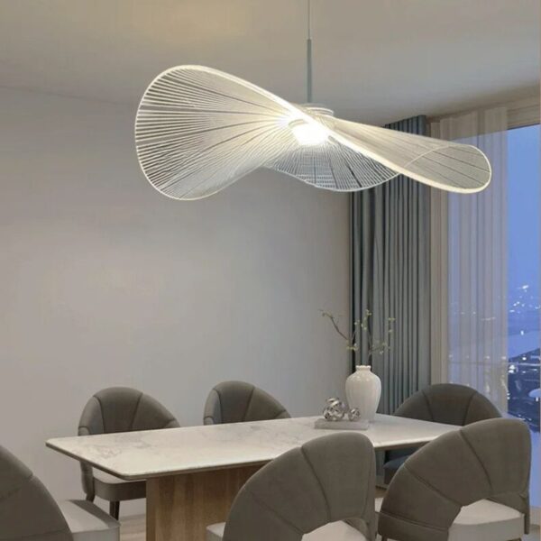 Suspension luminaire à variations chromatiques