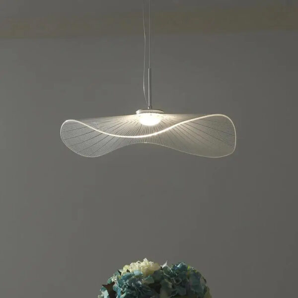Suspension luminaire à variations chromatiques