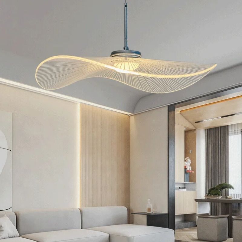 Suspension luminaire à variations chromatiques