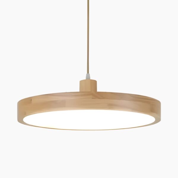 Suspension luminaire en bois naturel