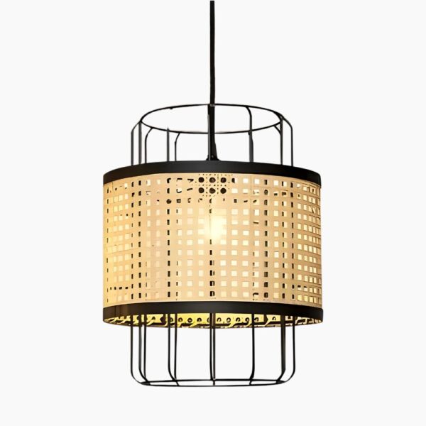 Suspension luminaire en osier inspiration Orient