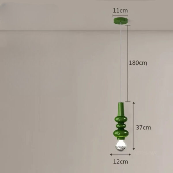 Suspension luminaire LED contemporaine en verre