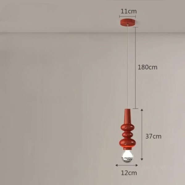 Suspension luminaire LED contemporaine en verre