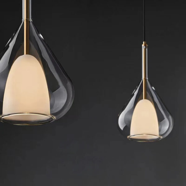 Suspension luminaire LED en verre: alliance de pureté et raffinement
