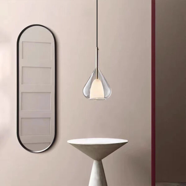 Suspension luminaire LED en verre: alliance de pureté et raffinement