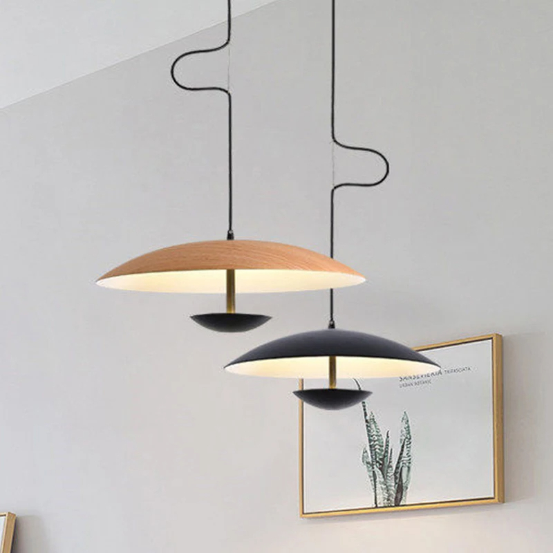 Suspension luminaire nordique à silhouette organique