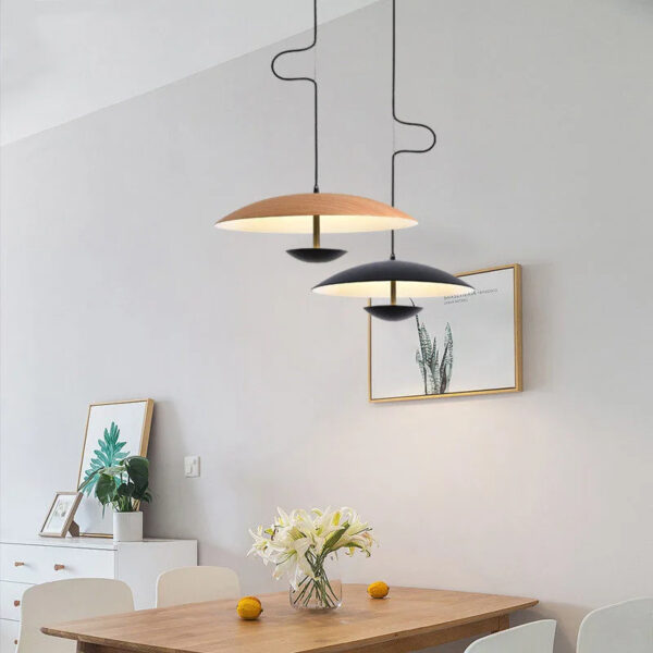 Suspension luminaire nordique à silhouette organique
