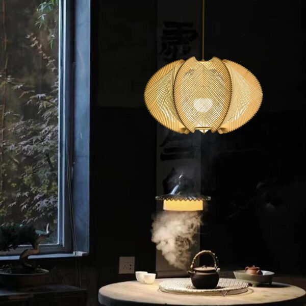 Suspension luminaire nordique aux accents naturels