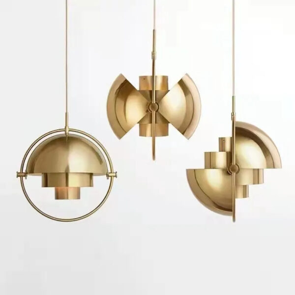 Suspension lumineuse à géométrie variable