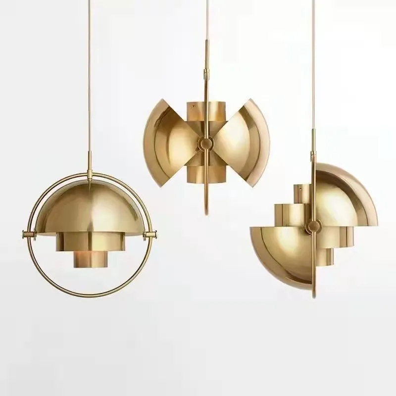 Suspension lumineuse à géométrie variable