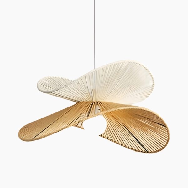 Suspension lumineuse en bois, inspiration zen orientale
