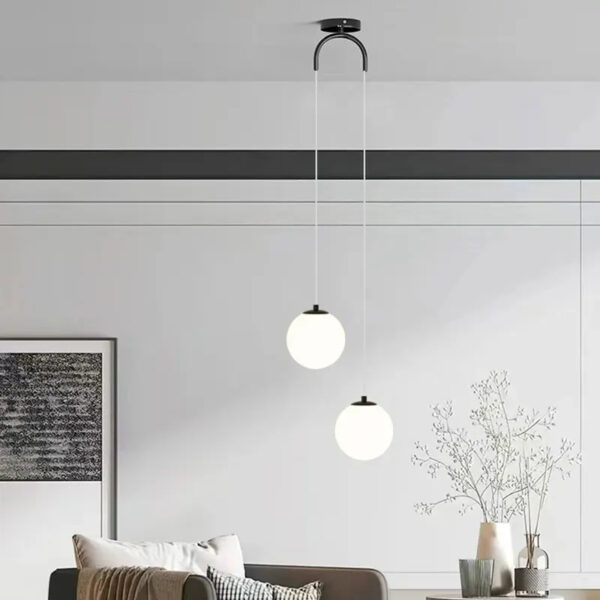 Suspension lumineuse sphérique contemporaine