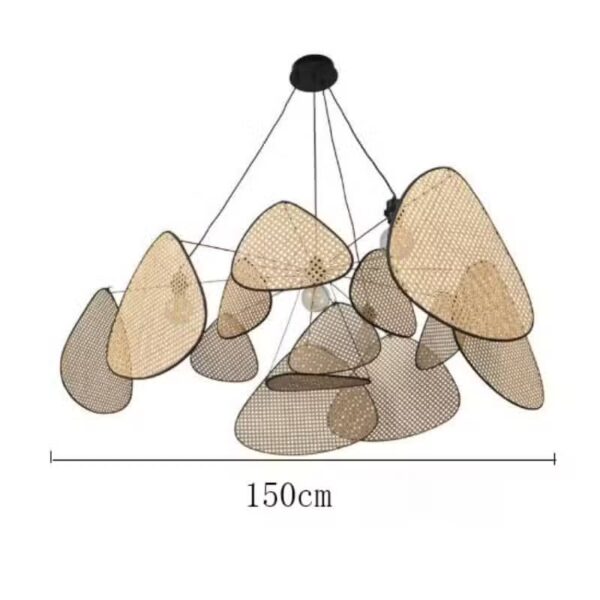 Suspension naturelle rotin style oriental